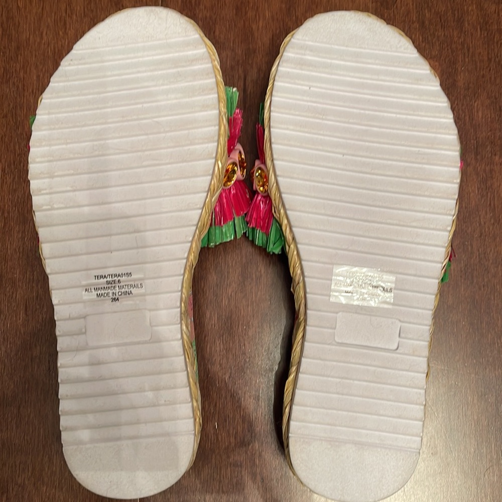 Betsey Johnson Vacation Elation Slides in Pink Gems - Picture 4 of 6